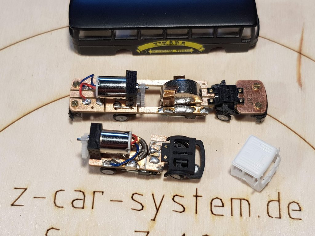 Z Car Fahrgestell Vergleich mit Noch Bus