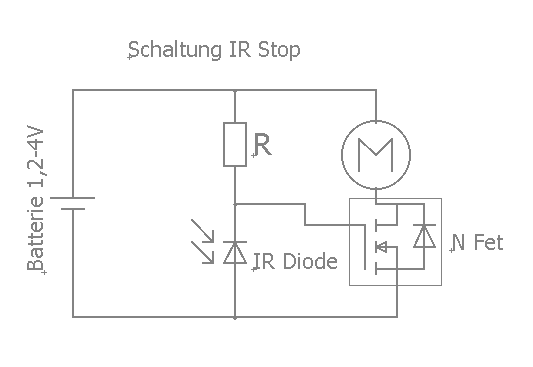 IR-Stopp Schaltung Diagramm